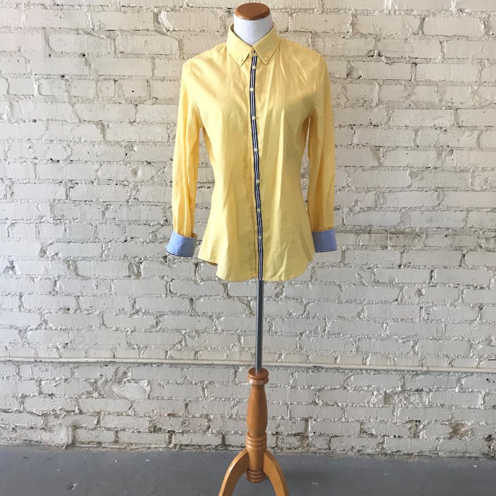 Banana Republic Oxford Shirt Yellow Medium